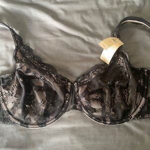 NWT Cacique 44c lined lace bra